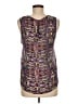 Blue Rain 100% Polyester Purple Sleeveless Blouse Size M - photo 2