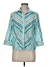 Fred David Teal 3/4 Sleeve Blouse Size M (petite) - photo 1