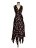 A.L.C. 100% Silk Floral Black Cocktail Dress Size 4 - photo 1