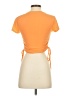 Lovers + Friends Orange Short Sleeve Top Size S - photo 2