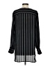 Ann Taylor LOFT 100% Polyester Stripes Black Long Sleeve Blouse Size S - photo 2