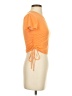 Lovers + Friends Orange Short Sleeve Top Size S - photo 4