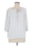 NYCC 100% Polyester Silver 3/4 Sleeve Blouse Size M - photo 1