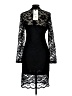 Stanzino 100% Polyester Black Cocktail Dress Size L - photo 2
