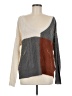 E&M Collection 100% Acrylic Color Block Gray Pullover Sweater Size M - photo 1