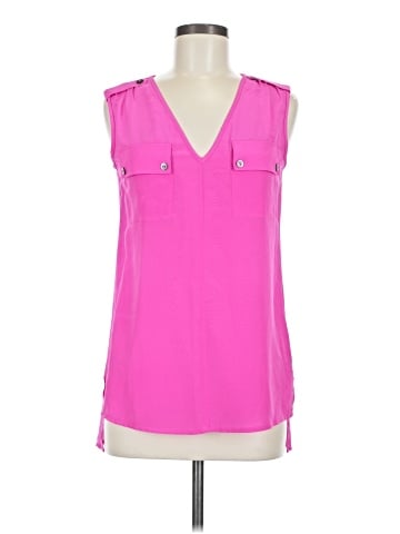 Trina Turk Sleeveless Silk Top (view 1)