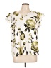Shein Curve Ivory Short Sleeve Blouse Size 12 - photo 1