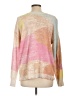 Nic + Zoe 100% Cotton Tie-dye Pink Pullover Sweater Size L - photo 2