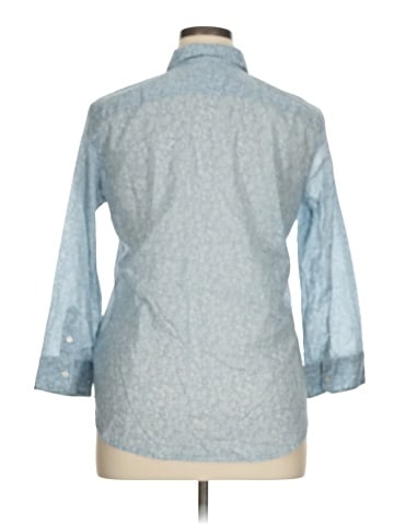 Lauren by Ralph Lauren 3/4 Sleeve Button-Down Shirt (view 2)