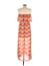 Buddy Love Chevron-herringbone Orange Casual Dress Size M - photo 2