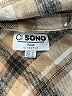 Ci Sono Plaid Tan Long Sleeve Blouse Size S - photo 7