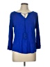 Cupio Blue 3/4 Sleeve Blouse Size L - photo 1