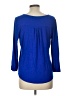 Cupio Blue 3/4 Sleeve Blouse Size L - photo 2