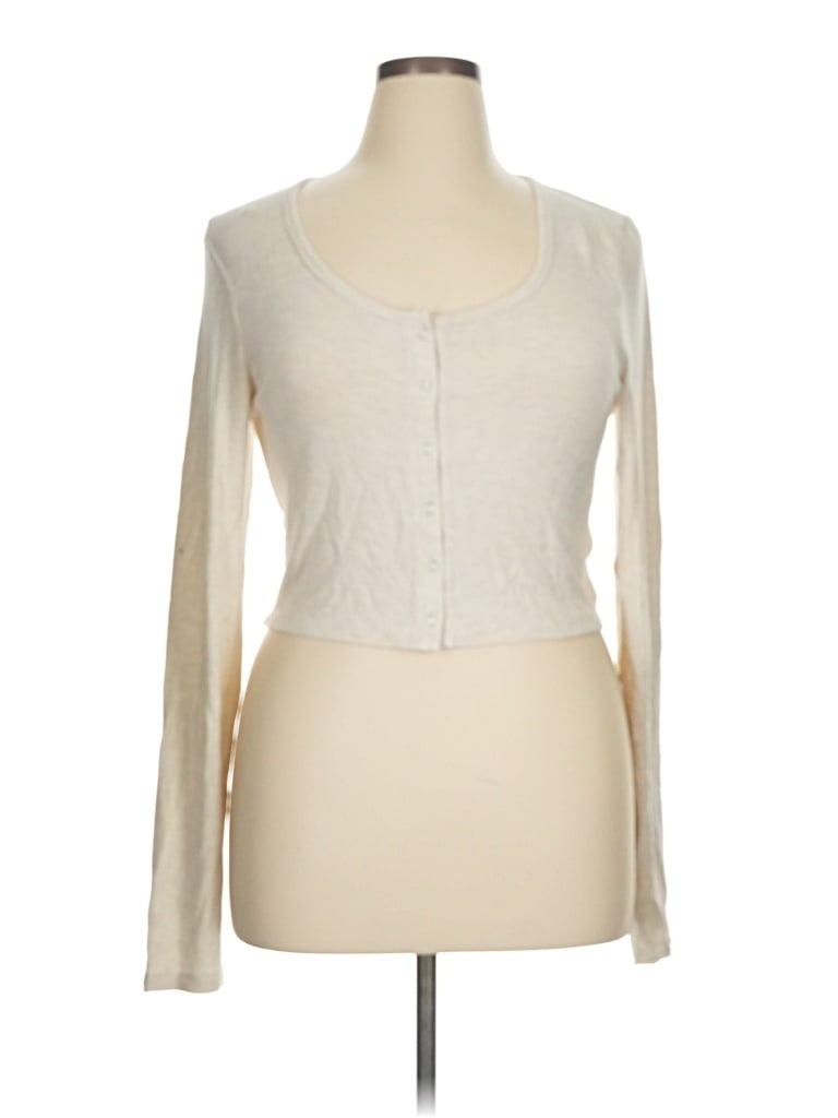 Pre-owned Aerie Cardigan Sweater In Ivory