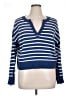 Kerri Rosenthal Stripes Blue Pullover Sweater Size XL - photo 1