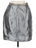 Symphony 100% Polyester Metallic Silver Casual Skirt Size 6 - photo 2
