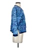 Very Vineyard 100% Rayon Blue 3/4 Sleeve Blouse Size S - photo 4