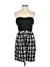 Snap Graphic Black Cocktail Dress Size 13 - photo 1