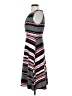 Elle Stripes Gray Casual Dress Size S - photo 5