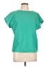 Vicki Wayne 100% Polyester Green Short Sleeve Top Size 10 - photo 1