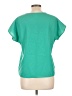 Vicki Wayne 100% Polyester Green Short Sleeve Top Size 10 - photo 2