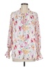 Unbranded Floral Pink Long Sleeve Blouse Size M - photo 1