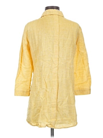 Lafayette 148 New York 3/4 Sleeve Button-Down Shirt (view 2)