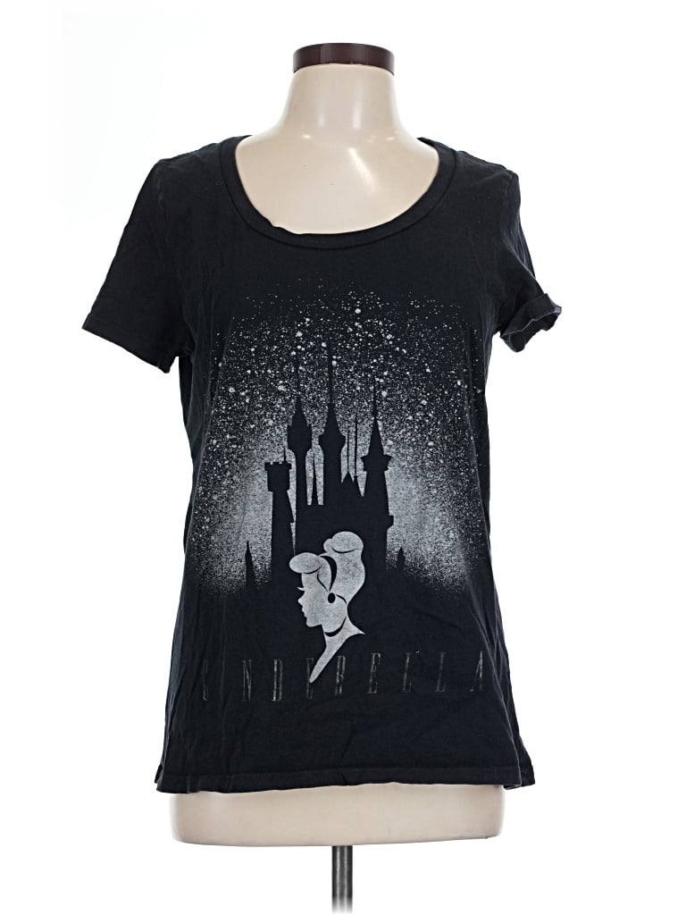 Pre-owned Disney Short Sleeve T-shirt In Black