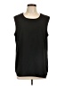 Anne Klein 100% Polyester Black Sleeveless Top Size L - photo 1