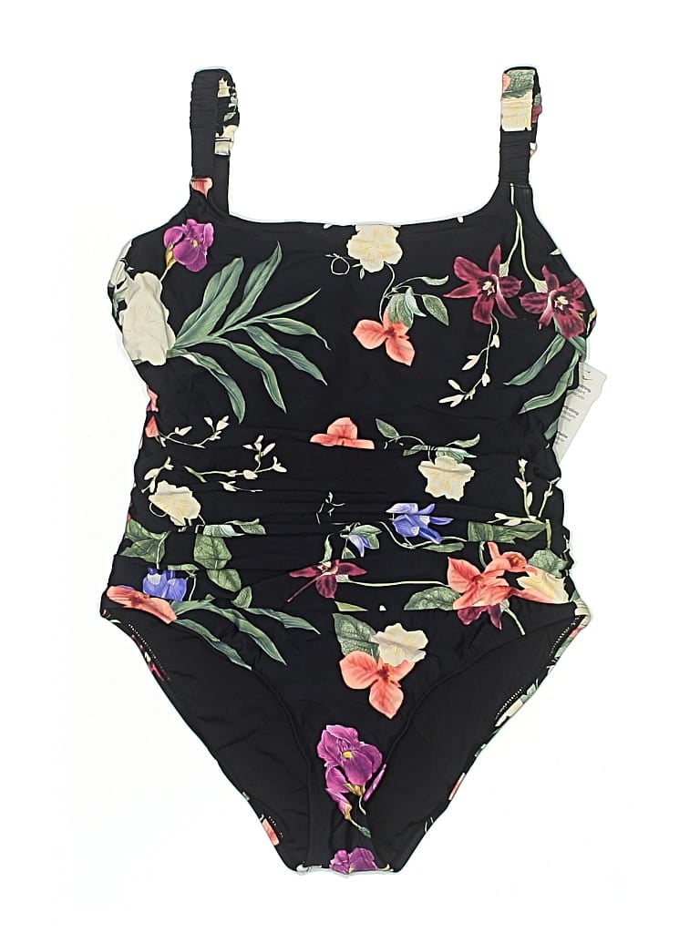 Pre-owned Jantzen One Piece Swimsuit In Black