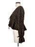 Shein 100% Polyester Brown Long Sleeve Blouse Size S - photo 5