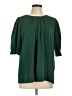 Unbranded 100% Polyester Green 3/4 Sleeve Blouse Size L - photo 1