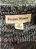 Studio Works Stripes Gray Pullover Sweater Size M - photo 7