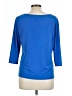 Charter Club Blue 3/4 Sleeve Top Size L - photo 2