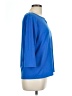 Charter Club Blue 3/4 Sleeve Top Size L - photo 4
