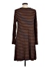 Old Navy Stripes Brown Casual Dress Size L - photo 2