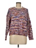 Sweet & Sinful Tweed Purple Pullover Sweater Size M - photo 1