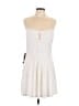 Bebe 100% Polyester White Casual Dress Size L - photo 1