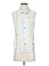 Ann Taylor 100% Polyester White Sleeveless Blouse Size XS - photo 1