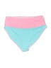 Pink Lily Color Block Pink Swimsuit Bottoms Size L - photo 2