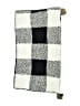 Unbranded Checkered-gingham Black Scarf One size - photo 2