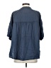 Millibon Blue 3/4 Sleeve Button-Down Shirt Size S - photo 2