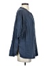 Millibon Blue 3/4 Sleeve Button-Down Shirt Size S - photo 4