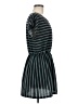 Ailes Stripes Teal Casual Dress Size M - photo 4