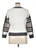 Evri Stripes Gray Pullover Sweater Size 0X - photo 2