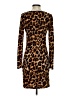 Jennifer Lopez Animal Print Brown Casual Dress Size XS - photo 2