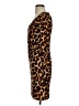 Jennifer Lopez Animal Print Brown Casual Dress Size XS - photo 5