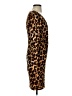 Jennifer Lopez Animal Print Brown Casual Dress Size XS - photo 4