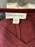 Amour Vert Chevron-herringbone Burgundy Pullover Sweater Size XS - photo 7