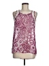 Pink Rose 100% Polyester Burgundy Sleeveless Blouse Size M - photo 1